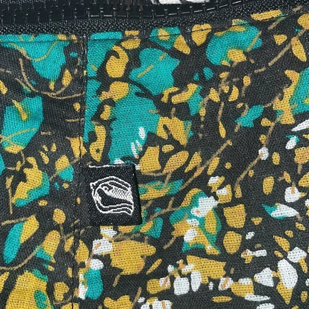Zand Amsterdam Womens One Size Wrap Skirt Reversible Print Snap Adjustable